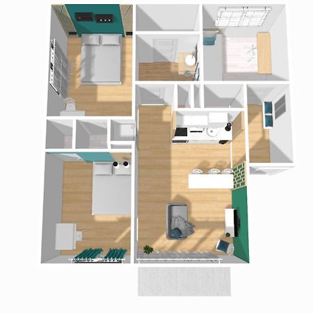 Home Ganusha Cosy 3 Chambres Parking Gratuit Balcon Grenoble Dış mekan fotoğraf